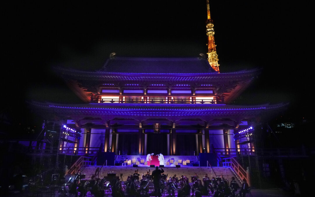 増上寺にてオーケストラ「ボレロ」に出演いたしました。